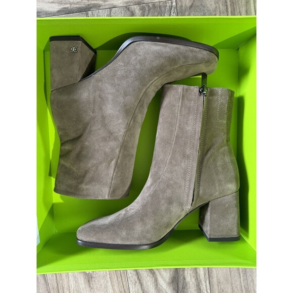 Sam Edelman Women's Mayla Booties Size 6.5M Olive Suede - Picture 11 of 12